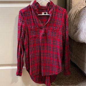 Plaid long sleeve top!